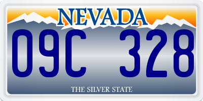 NV license plate 09C328