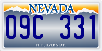 NV license plate 09C331