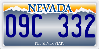 NV license plate 09C332