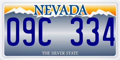 NV license plate 09C334