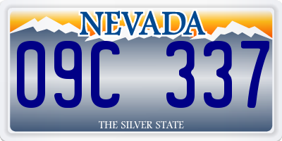 NV license plate 09C337