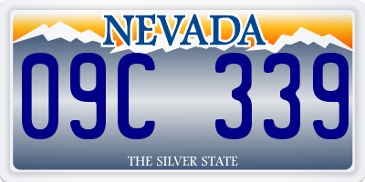 NV license plate 09C339