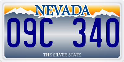 NV license plate 09C340