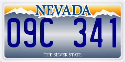 NV license plate 09C341