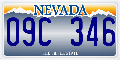 NV license plate 09C346