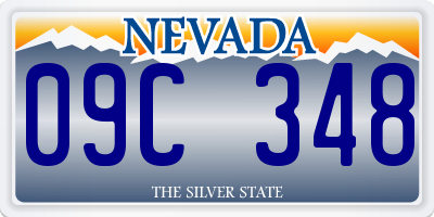 NV license plate 09C348