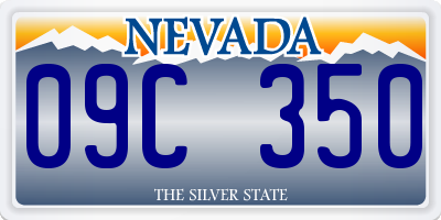 NV license plate 09C350