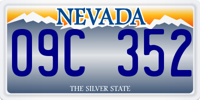 NV license plate 09C352