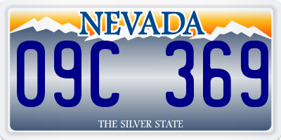 NV license plate 09C369