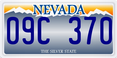 NV license plate 09C370