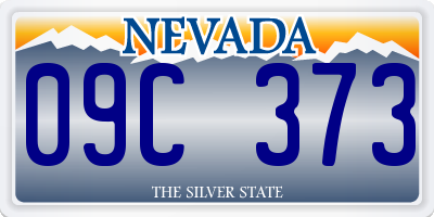 NV license plate 09C373