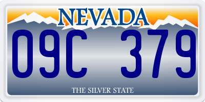 NV license plate 09C379