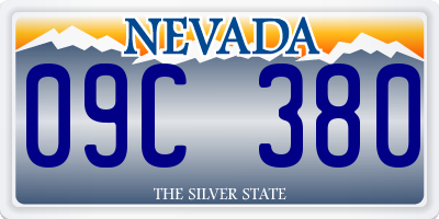 NV license plate 09C380