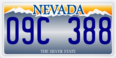 NV license plate 09C388