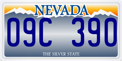 NV license plate 09C390