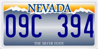 NV license plate 09C394