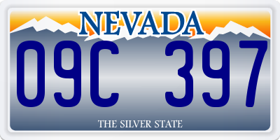 NV license plate 09C397