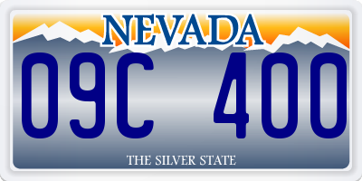 NV license plate 09C400