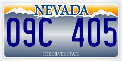 NV license plate 09C405