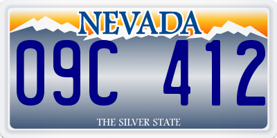 NV license plate 09C412