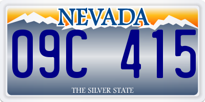 NV license plate 09C415