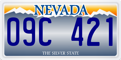 NV license plate 09C421