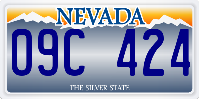 NV license plate 09C424