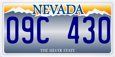 NV license plate 09C430