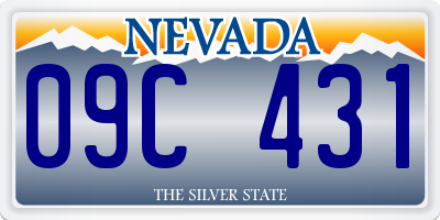 NV license plate 09C431