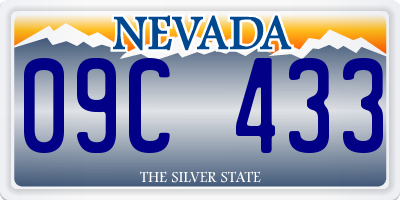 NV license plate 09C433