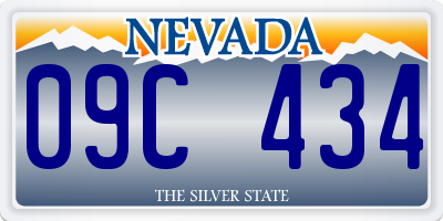 NV license plate 09C434