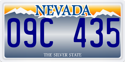 NV license plate 09C435