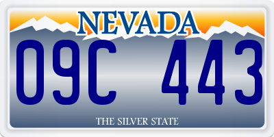 NV license plate 09C443