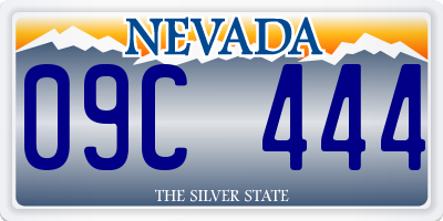 NV license plate 09C444