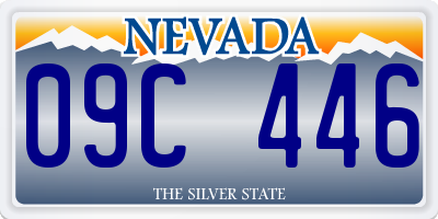 NV license plate 09C446