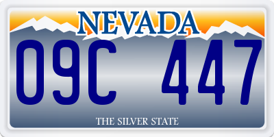 NV license plate 09C447