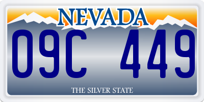 NV license plate 09C449