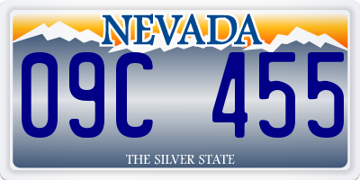 NV license plate 09C455