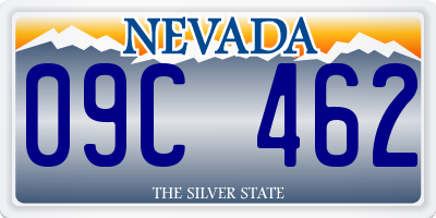 NV license plate 09C462