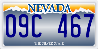 NV license plate 09C467