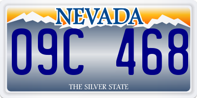 NV license plate 09C468