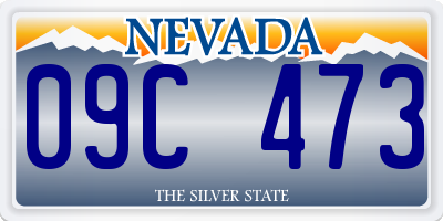 NV license plate 09C473
