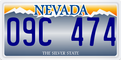 NV license plate 09C474