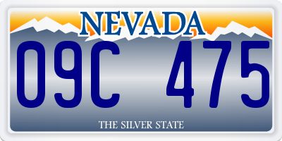 NV license plate 09C475