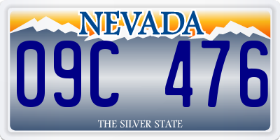 NV license plate 09C476