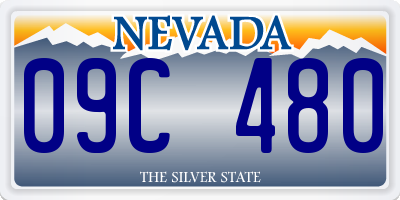 NV license plate 09C480