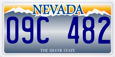 NV license plate 09C482