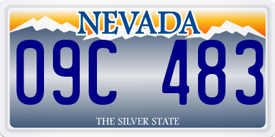 NV license plate 09C483