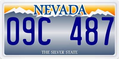 NV license plate 09C487