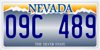 NV license plate 09C489